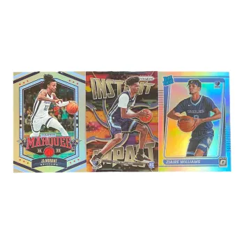 PANINI 2021 22 Grizzlies Ja Morant Silver Fold Zavi Taka Sports Cards 3 Pcs