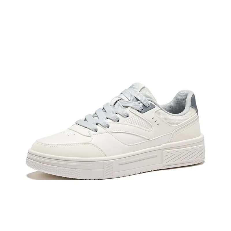 Erke New Start 2.0 Wear-Resistant Slip-Resistant Low-Top Skateboard Shoes Men's Microcrystalline White Cool Gray-2