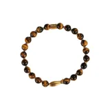 Yellow Tiger's Eye Fish Beaded Bracelet