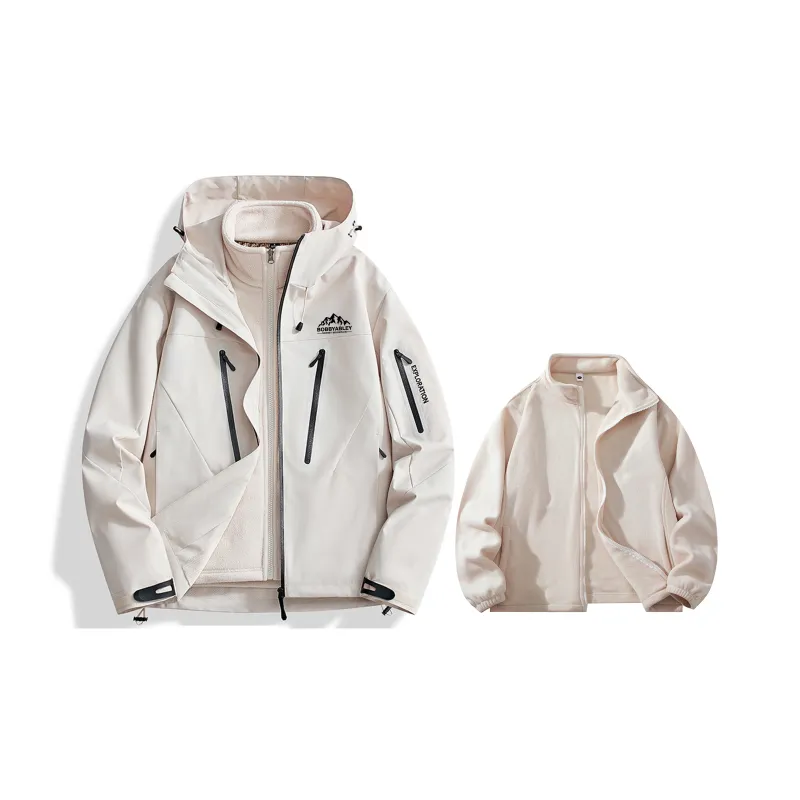 BOBBY ABLEY Water-Resistant Windproof Wear-Resistant Windbreaker Jacket Unisex Dragon Scales Yellow-29