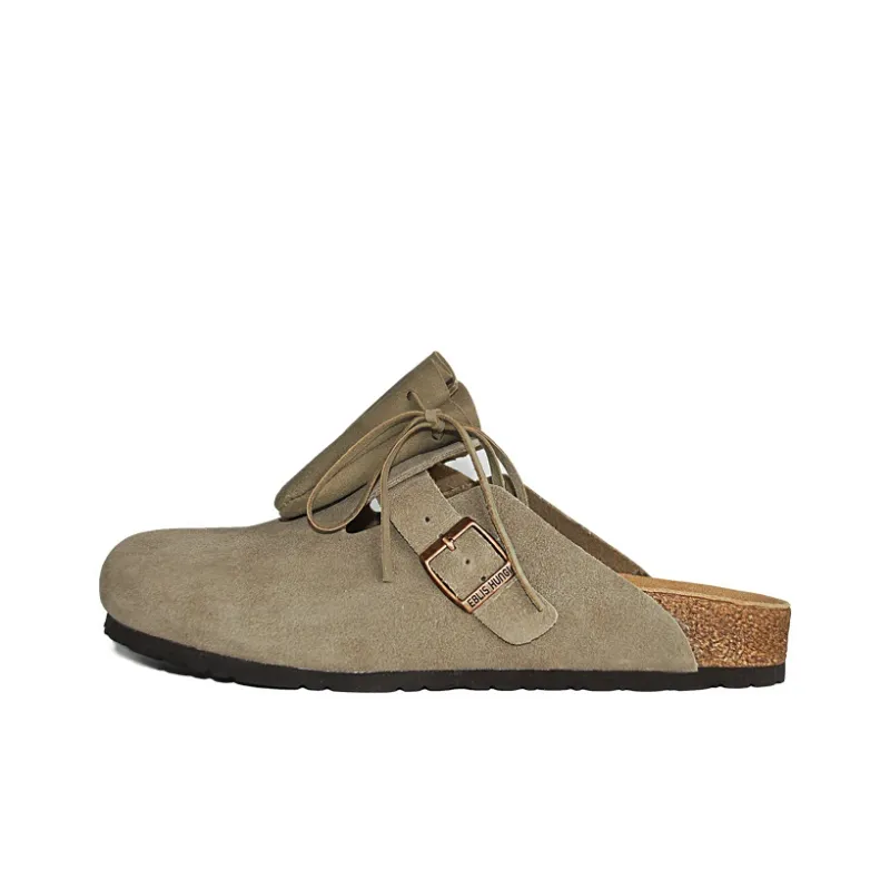 EBLIS HUNGI Cork Sole Slip-Resistant Abrasion-Resistant Wrap-toe Slippers Unisex-15