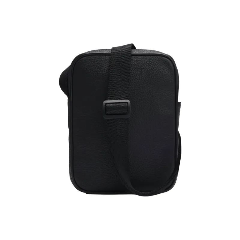 HUGO BOSS Grained Faux Leather Reporter Bag Shoulder Bag Crossbody Bag Men's Black-2