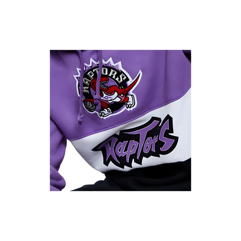 Mitchell Ness Sweatshirts Unisex Purple Black-3