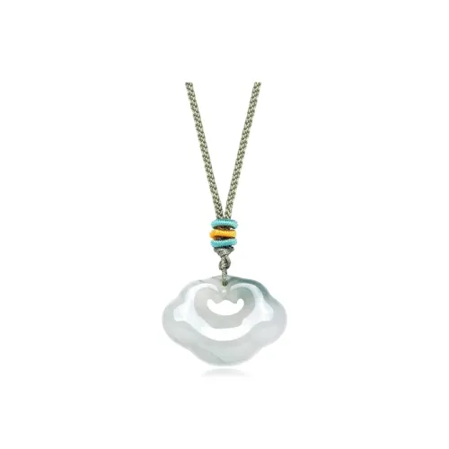 KING TAI SANG Glutinous Jade Necklaces Women's