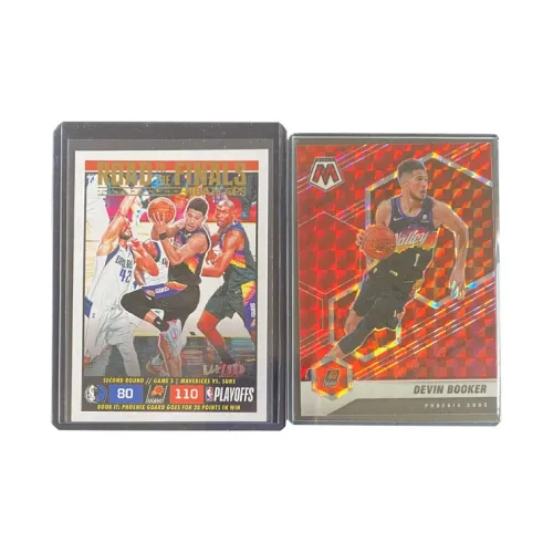 PANINI 2023 Sun Devin Booker 646/999 2021 Mosaic Red Fold Special Card Sports Cards 2 Pcs