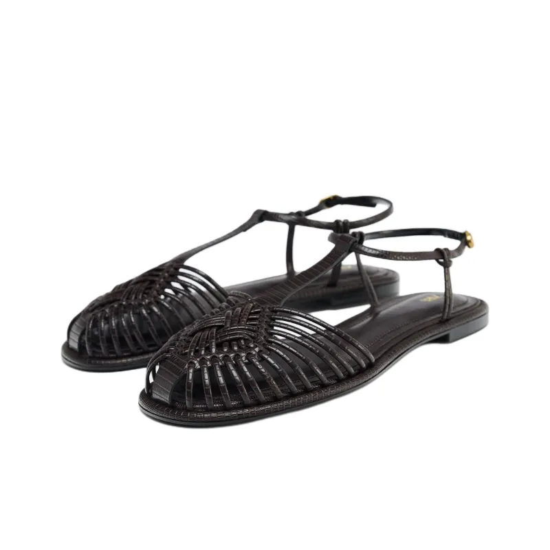 ZARA Roman Sandals Women's Chocolates Brown-2