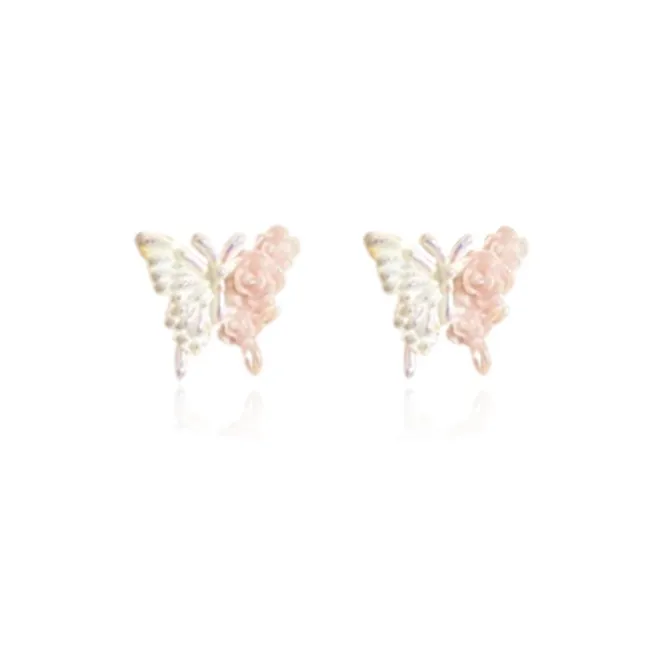 SHEEHHYY Alloy Stud Earrings Women's-5