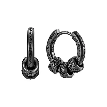 MYSH 925 Sterling Silver Earrings Men's