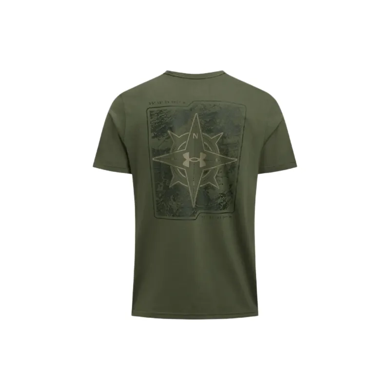 Under Armour Outdoor Compass T Shirt Men's Ghost Green-1