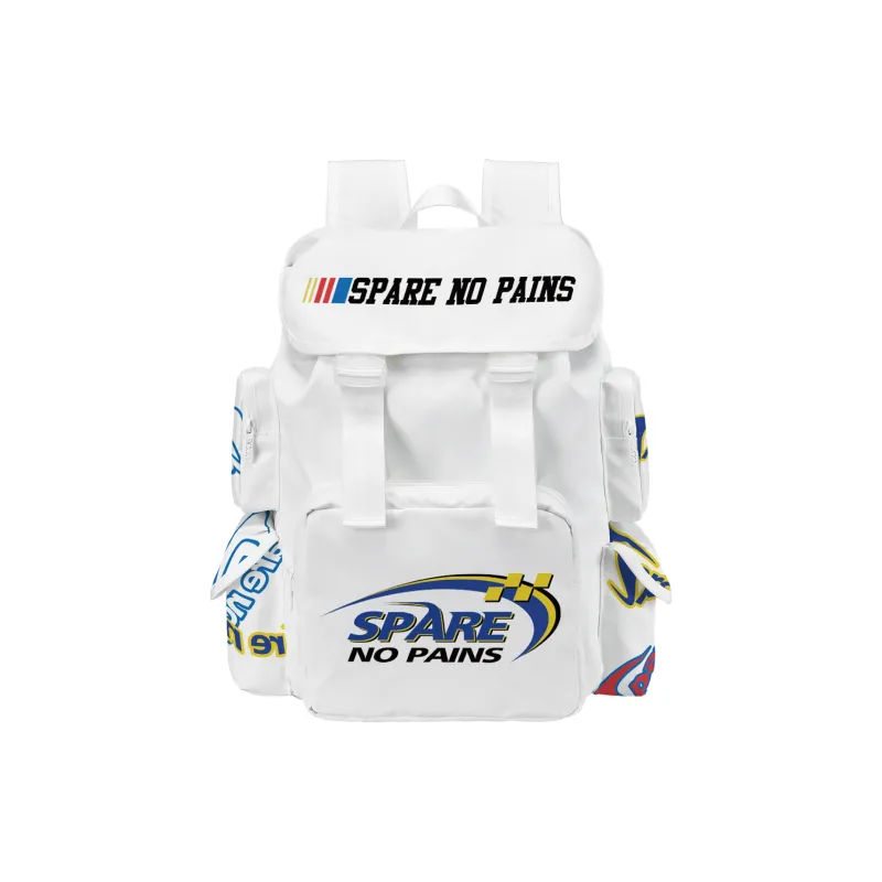 COEXISTENCE Polyester Commute Travel Versatile Backpacks Large Size Unisex White-26