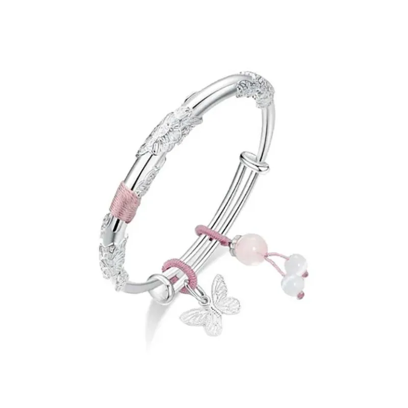 Bailijin S999 Fine Silver Sterling Silver Bracelets Unisex-0