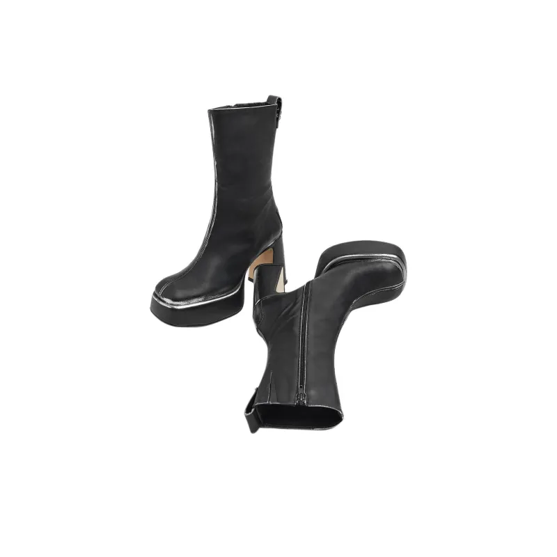MIISTA Ankle Boots 9cm Women's Black-2