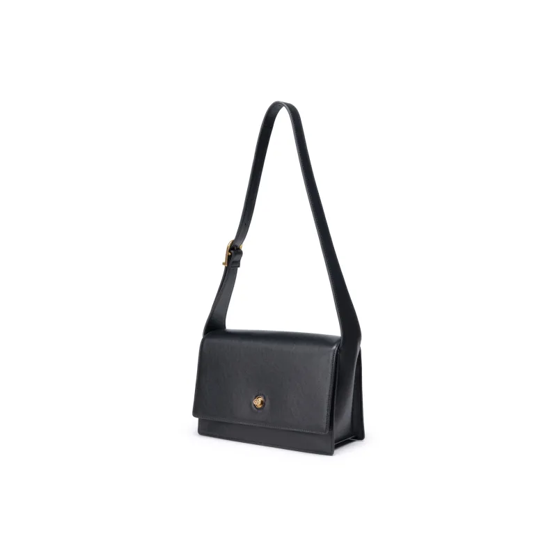 Chrisdien Deny Cow Leather Small Square Bag Shoulder Bag Shoulder Bag Regular Women's Coffee/Light Brown/Black-13