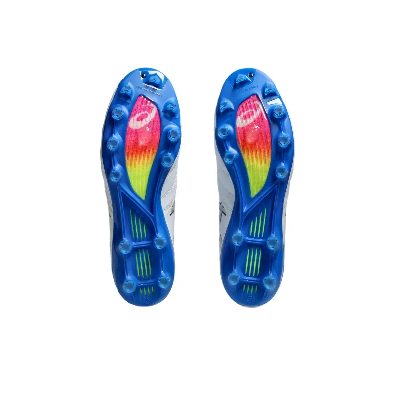 Asics Slip-Resistant Soccer Shoes Men's White Blue-5