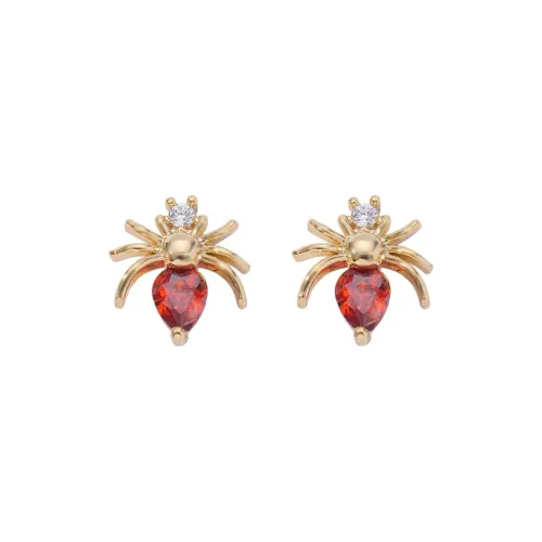 BLESSED BULLET Copper Stud Earrings Women's