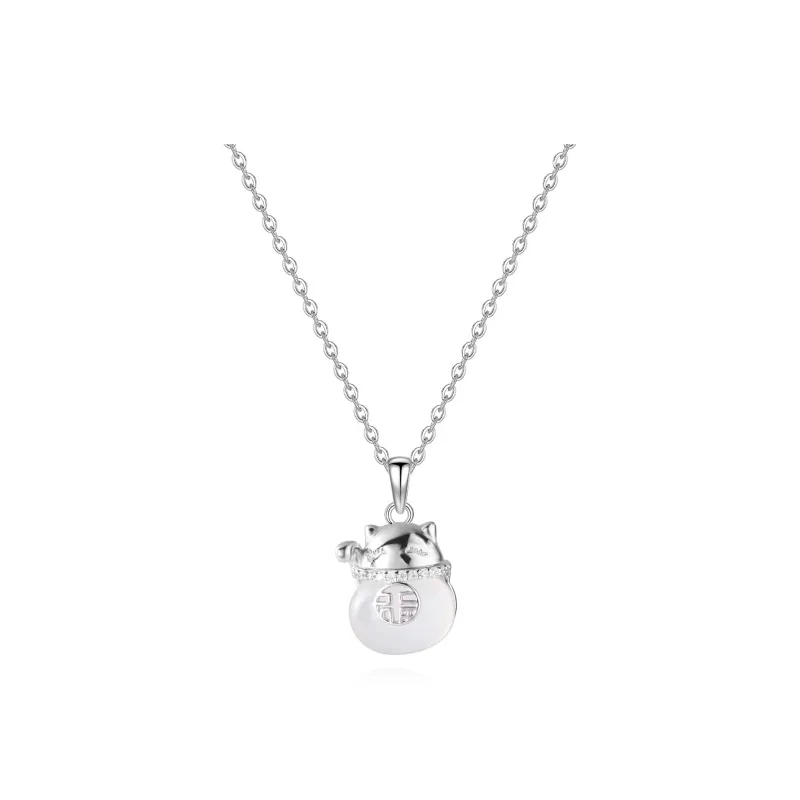 Master Kim Chalcedony Jade Necklaces Women's-0