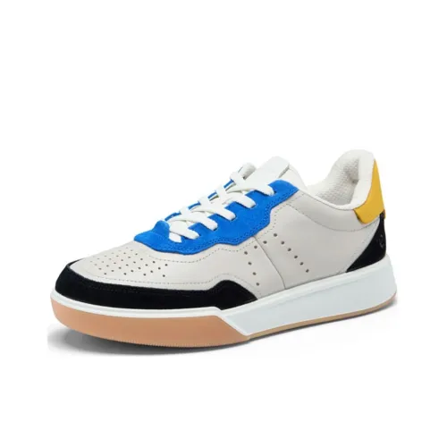 Ecco Street Ball Shoes Collection Low Top Skateboard Shoes Men's Gray Blue Black