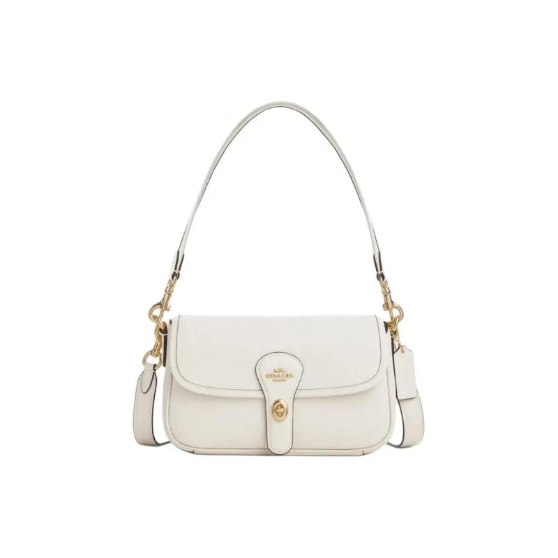 COACH Hadley Cow Leather Crossbody Bag Shoulder Bag Medium Size Women's White-0