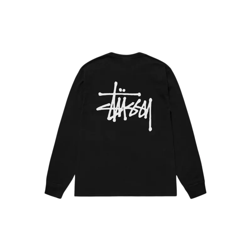 Stussy Basic Pigment Dyed Long Sleeve Tee-1