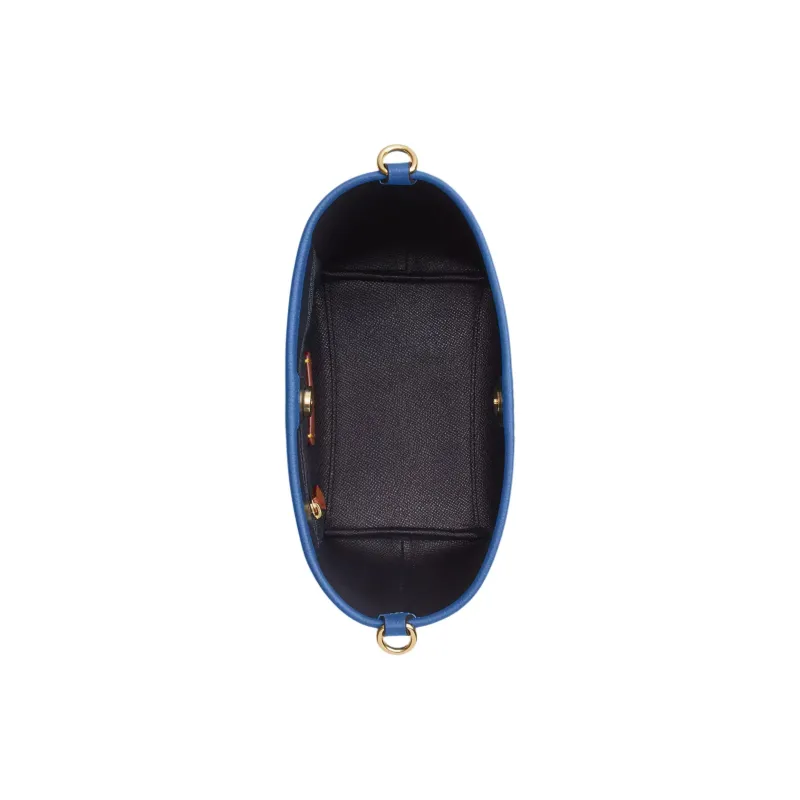 COACH Leather Bucket Bags Shoulder Bags Small Size Women's Blue-2