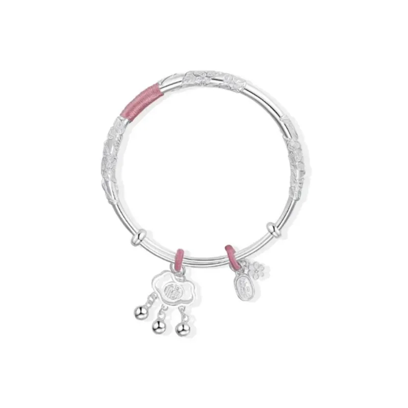 Bailijin S999 Fine Silver Sterling Silver Bracelets Unisex-0