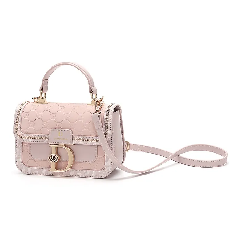 SEPTWOLVES PU Handbag, Crossbody Bag Women's Pink-1