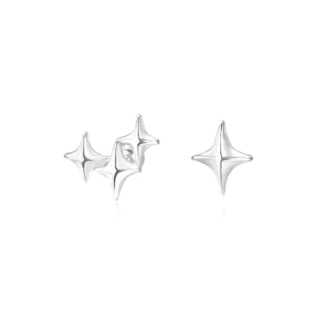 SWEET PLANET S999 Fine Silver Stud Earrings Unisex