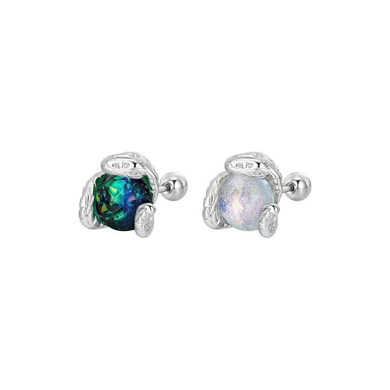 Lady Go Titanium Steel Needle Alloy Stud Earrings Unisex-22