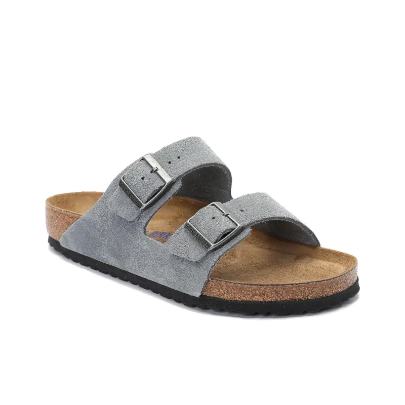Birkenstock Slide Slippers Unisex Gray Narrow Fit-1