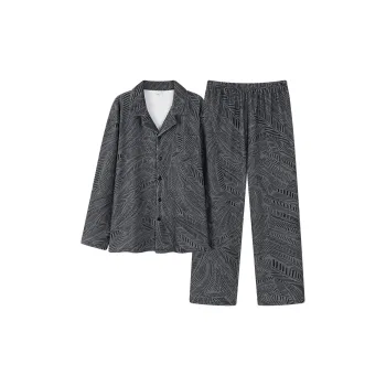 O'MESIK Pajama Set Men's Dark Gray