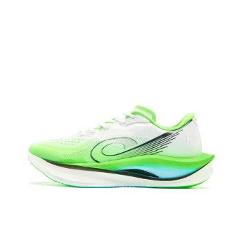QIAODAN Strong Wind 3.0 Running Shoes Men Low Top Jordan White Bright Green