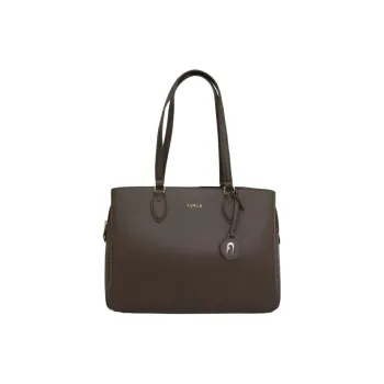 Furla Leather Tote Bag Shopping Bag Shoulder Bags Women's Chocolate Brown
