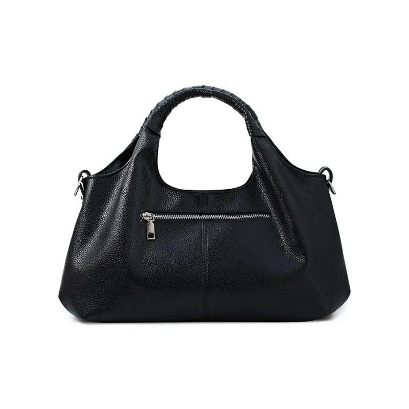 Vigno Synthetic Leather Handbag Women's Black/Blue/Brown-4