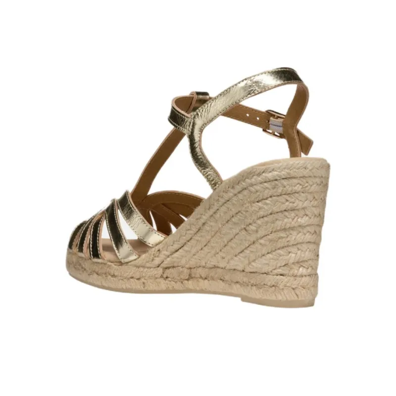 GEOX Gelsa One Strap Sandals Women's Gold-3