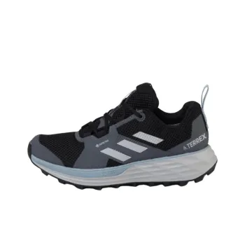 Adidas Terrex Two Slip Resistant Waterproof Low Top Trail Running Shoes Women's Black Gray