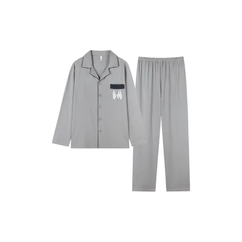 GOSO Pajama Set Men's Light Gray