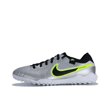 Nike Tiempo Legend 10 Pro Tf Metallic Silver Volt Black