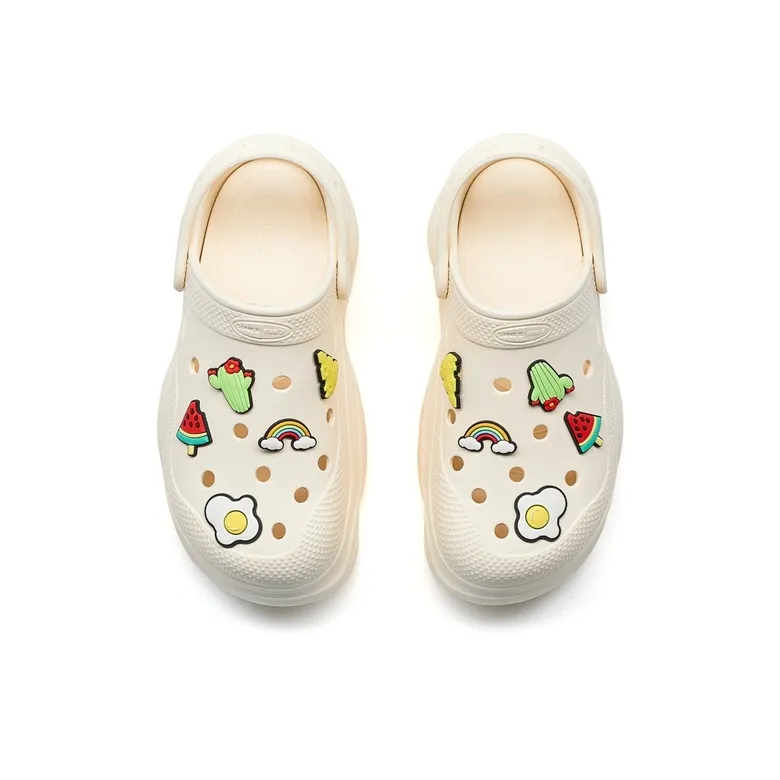 XTEP Succulent Collection Clogs Women's Beige-3