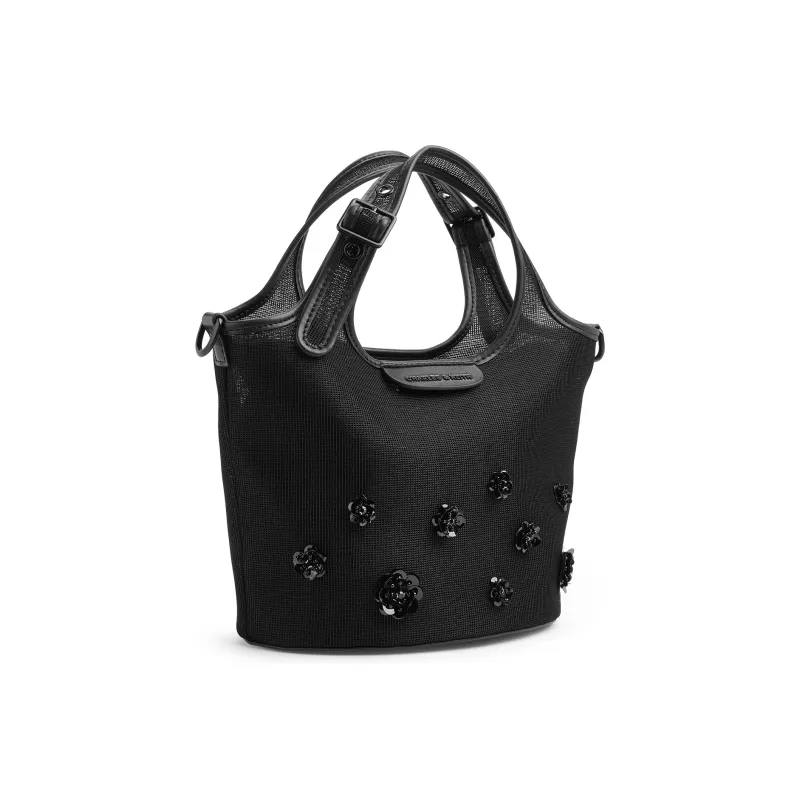 CHARLES&KEITH Fabric Handbag, Shoulder Bag Trumpets Women's Blossom Pink/Light Pink/Jet Black-6