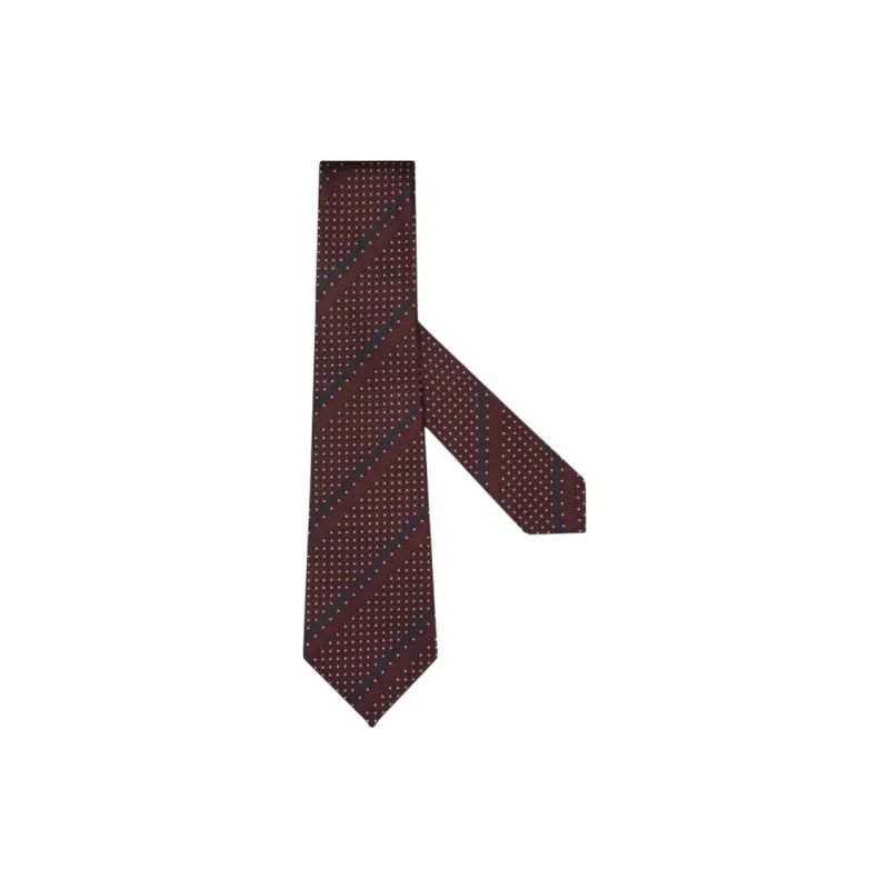 Zegna Silk, Mulberry Silk Ties Unisex Burgundy-0