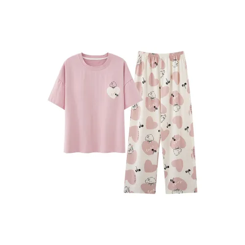 OUSHIBO Pajama Set Women's Pink