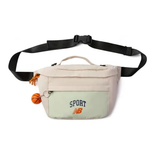 New Balance Fabric Fanny Pack Unisex Beige Yellow