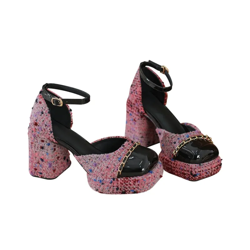 MCKP Chunky Heel High Heels Women's-1
