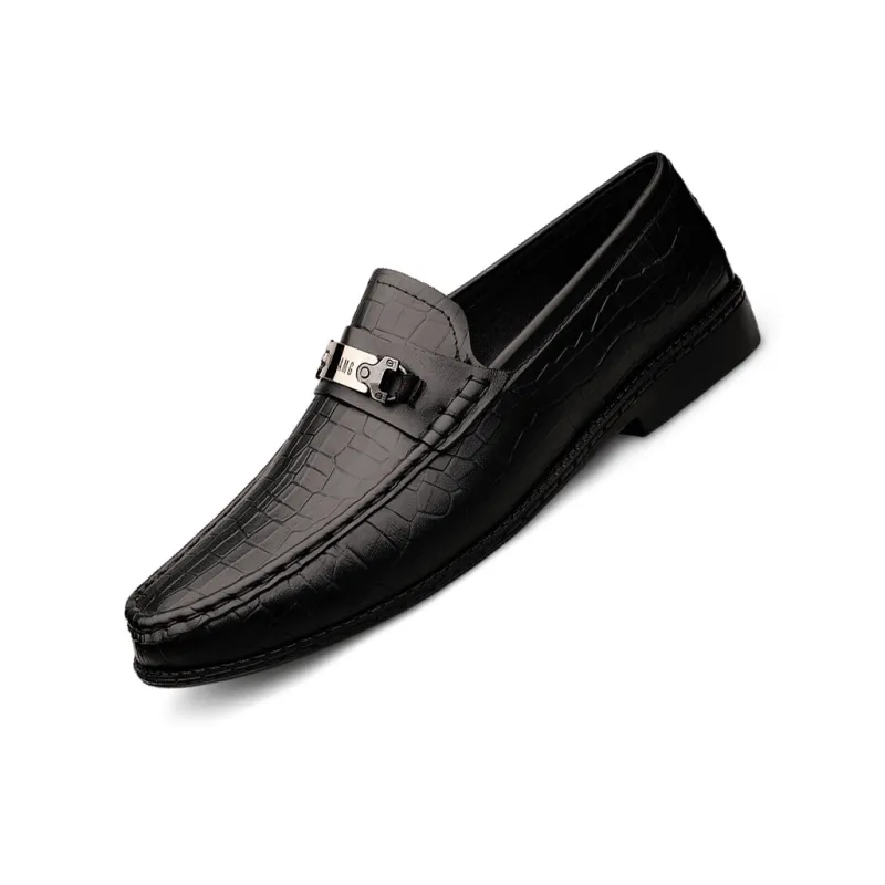 CKVUSAMG Leather Shoes Unisex Brown-6