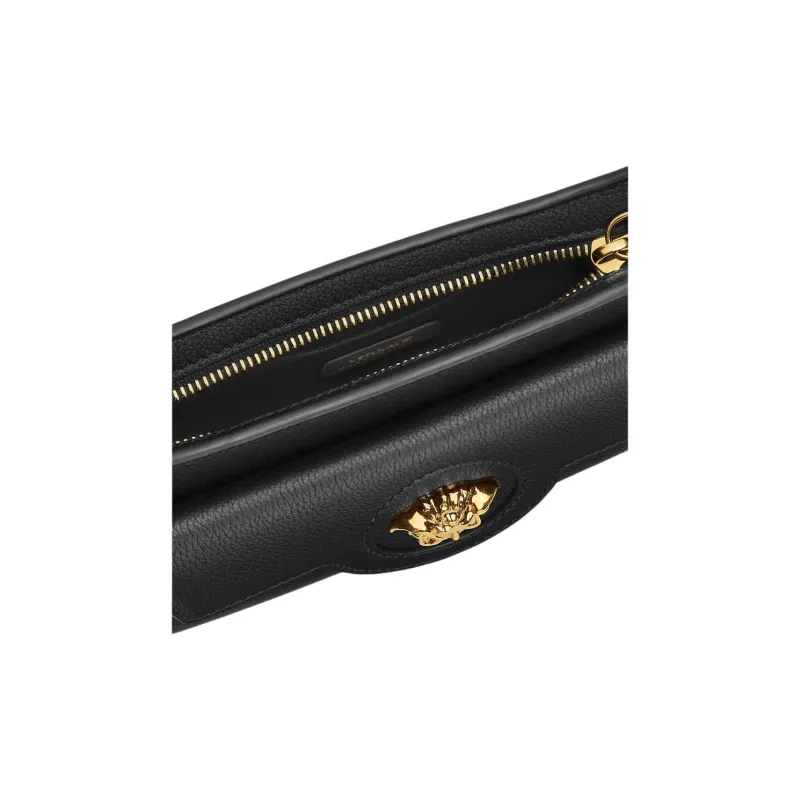 VERSACE La Medusa Calfskin Crossbody Bag Shoulder Bag Mini Women's Black-4