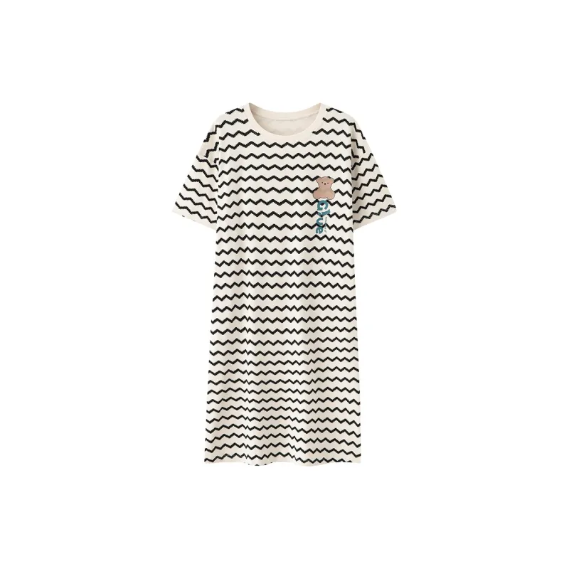 FENTENGCARE Nightgown Women's Apricot-0