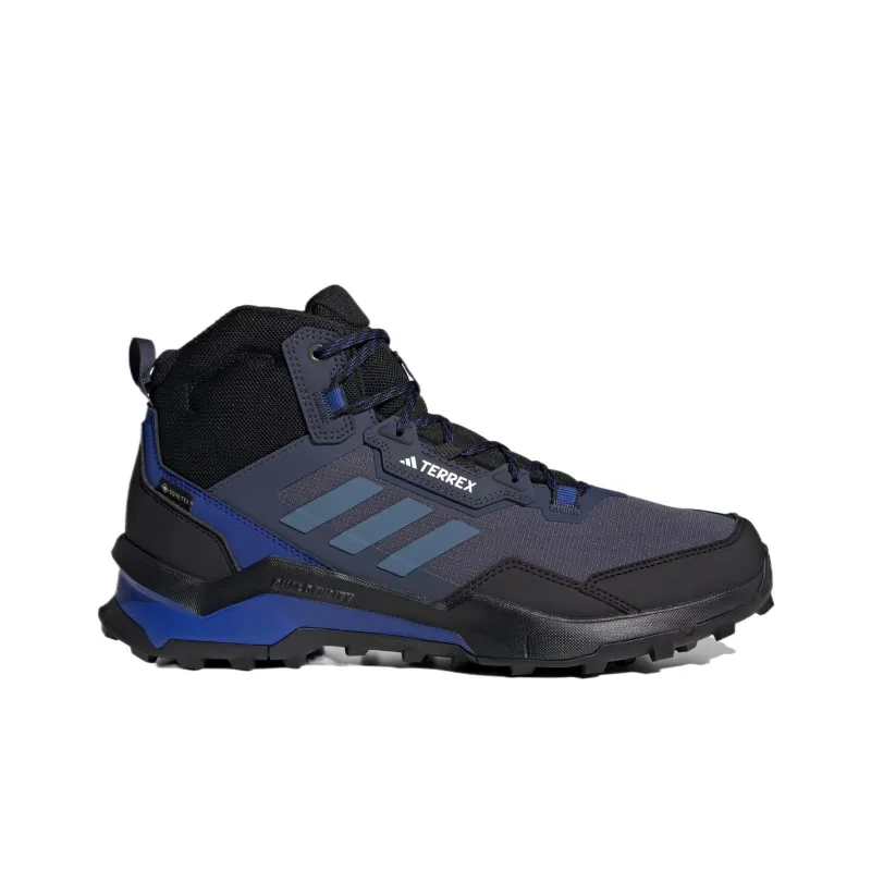 Adidas Terrex Ax4 Abrasion Resistant Mid Top Hiking Shoes Men's Marine Blue-1