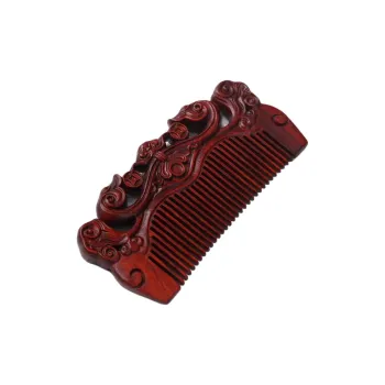Finger Carpenter Red Rosewood Wooden Comb Women's