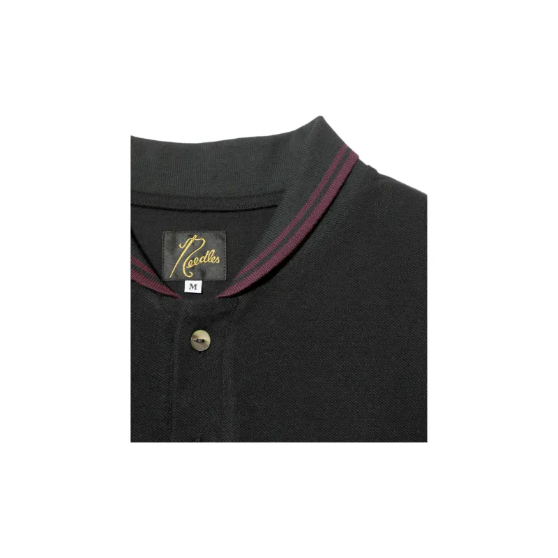 Needles FW24 Polo Shirt Unisex Black-2