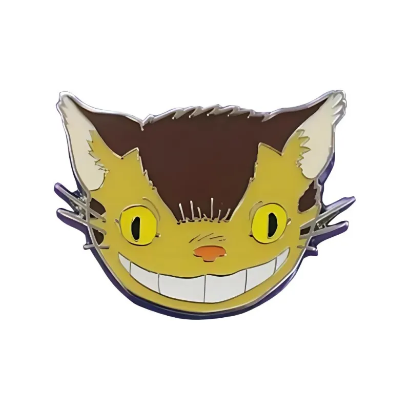 XIANGZIGONGHEGUO Metal, Dragon Cat Face Brooch Cartoon Pin Badges-2